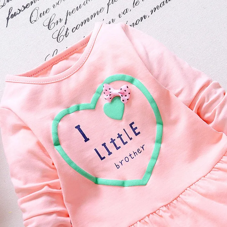 Baby Clothing Set for girl ExactlyFZ Kids Spring baby girls clothing sets wave point clothing set baby girls cotton clothes suit childern cartoon 3pcs suit newborn baby clothing set