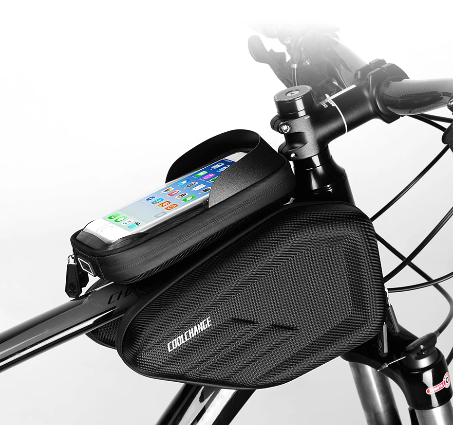 Top Waterproof Bike Bag Frame Front Head Top Tube Cycling Bag Double Pouch 6.2 Inch Touch Screen Bicycle Phone Bag Bike Accessories 1 Top Waterproof Bike Bag Frame Front Head Top Tube Cycling Bag Double Pouch 6.2 Inch Touch Screen Bicycle Phone Bag Bike Accessories 1