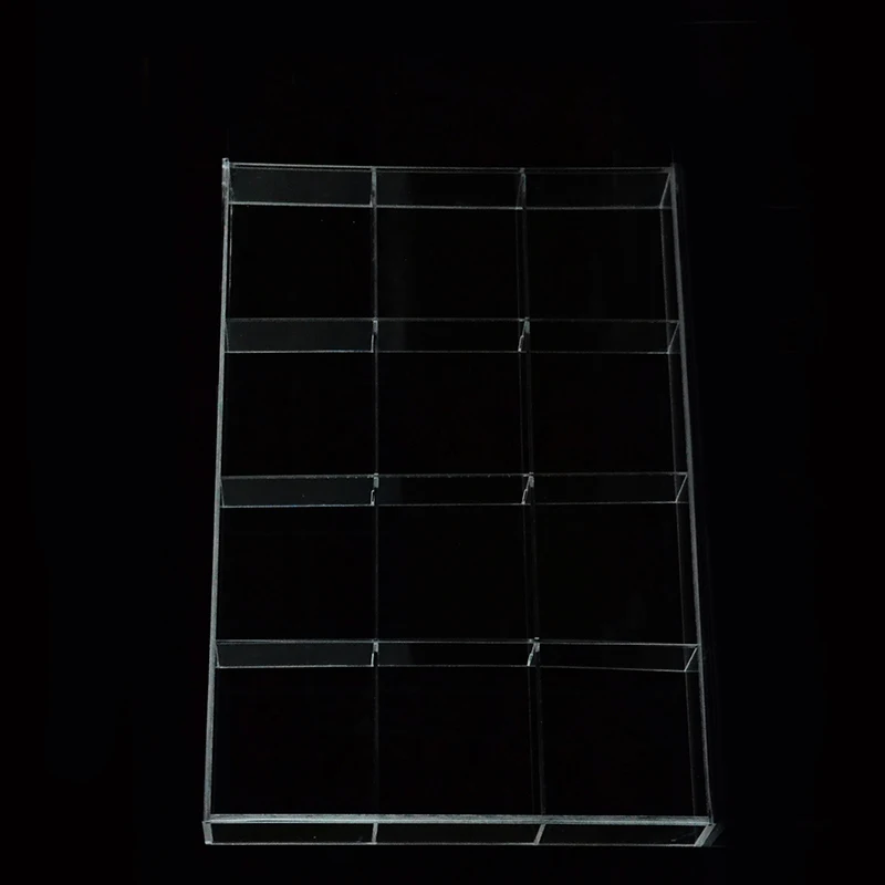 Acrylic 12 Grids Display Tray Storage Case For Small Objects Holder 2