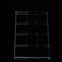 Acrylic 12 Grids Display Tray Storage Case For Small Objects Holder 2
