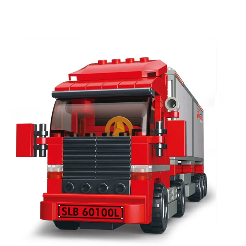 345pcs Double Van Freight Truck Legoings Building Blocks Kit Toys Gifts 345pcs Double Van Freight Truck Legoings Building Blocks Kit Toys Gifts