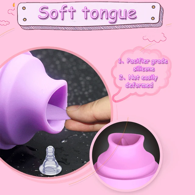 Oral Clitoris Tongue Sex Vibrator Nipple Sucker massage Vibrators Breast Enlarge Clitoris Stimulator Adult Sex Toys