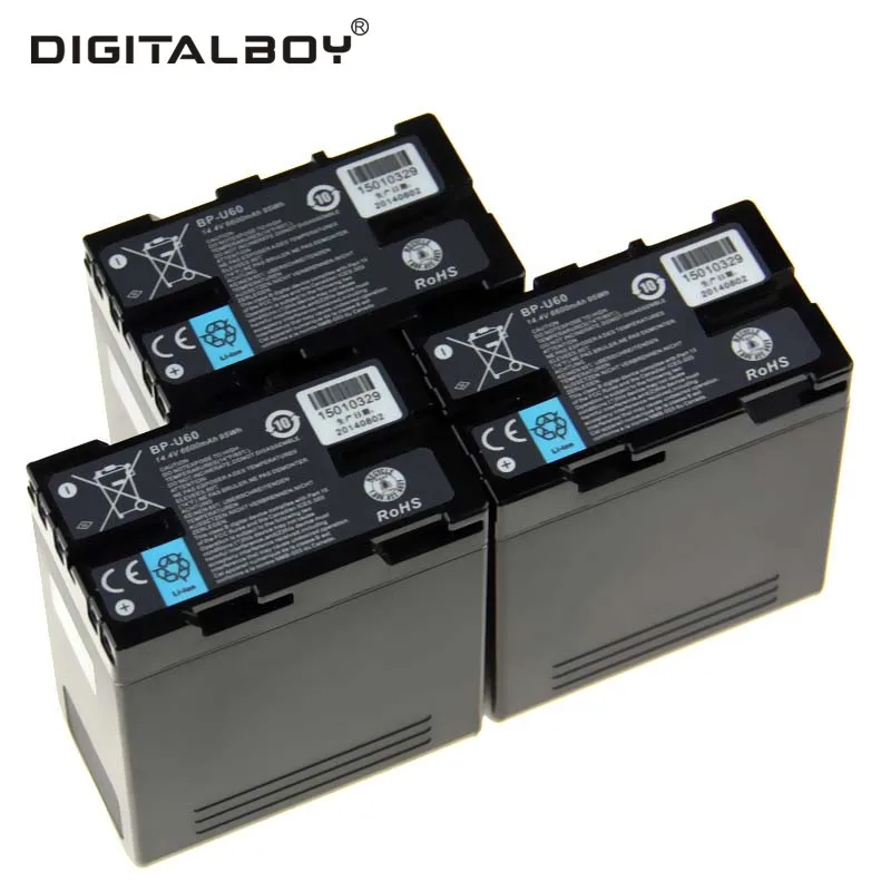 ФОТО DigitalBoy 3PCS Camera Battery BP-U60 BP U60 BPU60 BP-U30 BPU30 BP U30 For Sony XDCAM EX Camcorders PMW100 PMW150 PMW160 PMW200