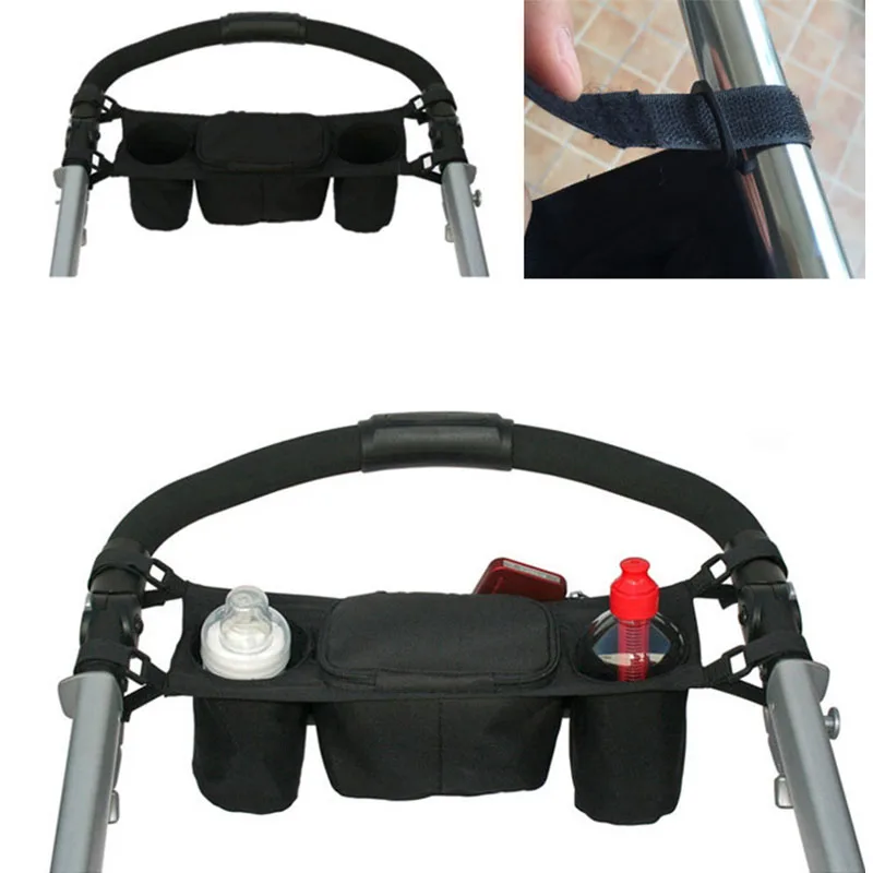 Детская коляска Органайзер сумка для хранения Оксфорд безопасный консольный лоток коляска висячая сумка детская коляска держатель чашки сумка Аксессуары для детской коляски