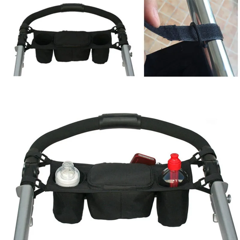 

Baby Stroller Organizer Storage Bag Oxford Safe Console Tray Pram Hanging Bag Baby Carriage Cup Holder Bag Strollers Accessories