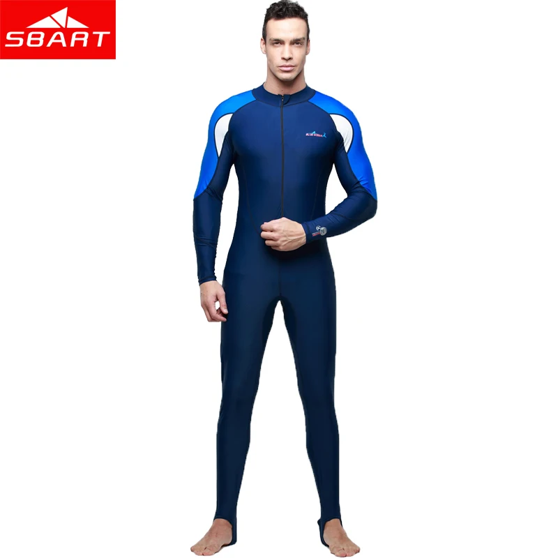 

SBART Men Long Sleeve Lycra Wetsuit Women Spearfishing Surfing Scuba Diving Equipment Anti-UV Quick-dry Wet Suit Plus Size 4XL N