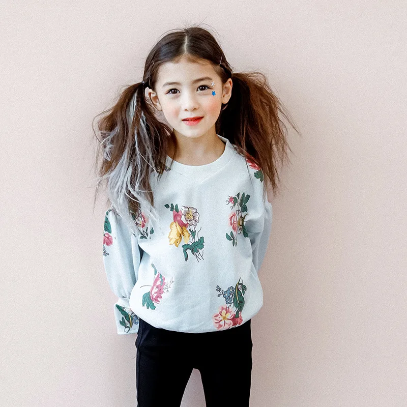 

Baby Girls Sweatshirts 2019 New Fashion Spring Autumn Long Sleeves Cartoon Sweatshirts Kids Clothes Children's Clothing 1-7Y