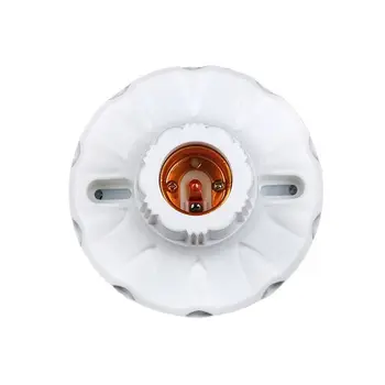 

E27 Round Plastic Base Screw Light Bulb Lamp Socket Holder Flame Retardant Durable Material Safe Non Electric leakage 649E