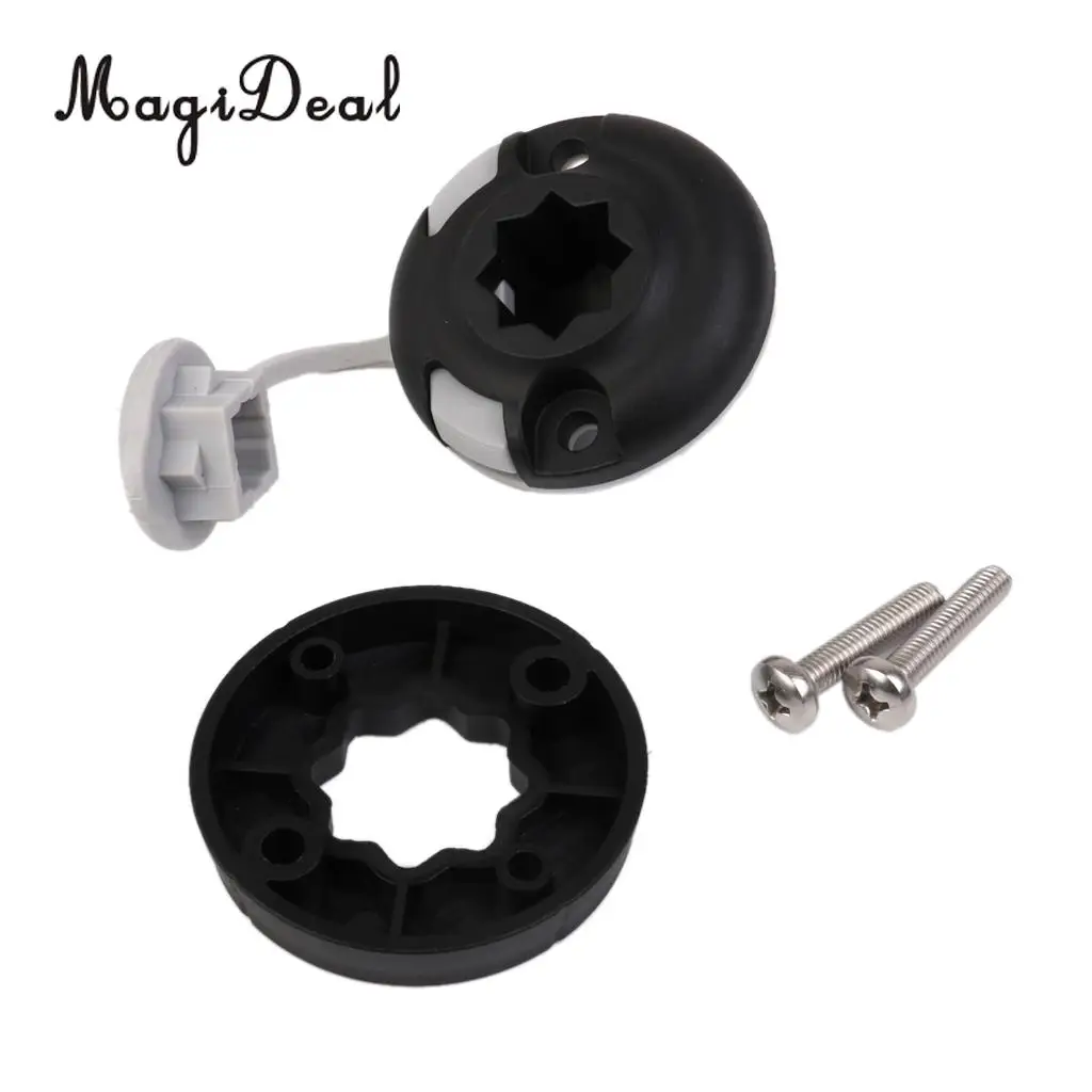 MagiDeal Marine 2 Pcs Rotatable Nylon Fishing Rod Holder Mount Bracket for Kayak Canoe Flatable Fishing Boat Yacht Accessories