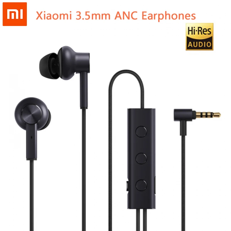 Наушники Xiaomi 3 5 ANC Hybrid шт. 2 класса шумоподавление 6 серий оплетка из алюминиевого