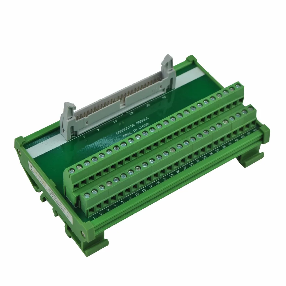 DIN рейка крепление 50P винтовой клеммный блок адаптер модуль|module|module adapter |