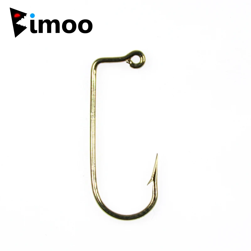 Buy Bimoo 100pcs 6 Golden Finish Aberdeen Jig Hook