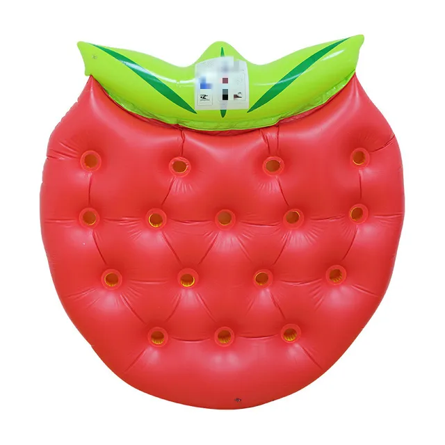 140x140cm Inflatable Floating board Strawberry Floating Chair Children Floating Ring Adult Swimming Inflatable Bed 3
