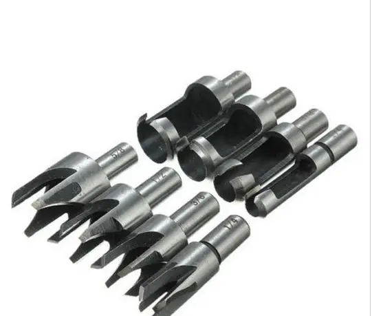 8 шт. Прямые И Конические Деревянные Полые Сливное Отверстие Фрезы изделия из