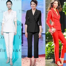 ^#Cheap Women suits office sets professional suit female 2019 new style solid color self-cultivation two-piece suit ^#Cheap Women suits office sets professional suit female 2019 new style solid color self-cultivation two-piece suit