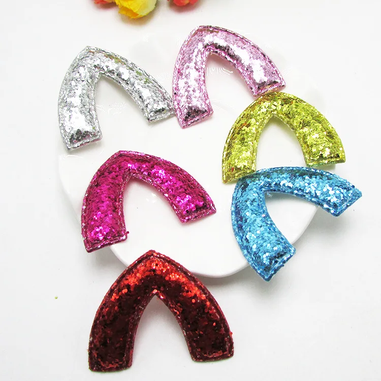 

David accessories glitter Sequins leaf hair bows diy decoration crafts accessories 10pieces,DIY handmade materials,10Yc2400