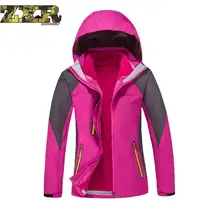 Зимняя водонепроницаемая дышащая фелисовая ткань Женская Куртка Ветровка Спорт на открытом воздухе Альпинизм Туризм Кемпинг Рыбалка