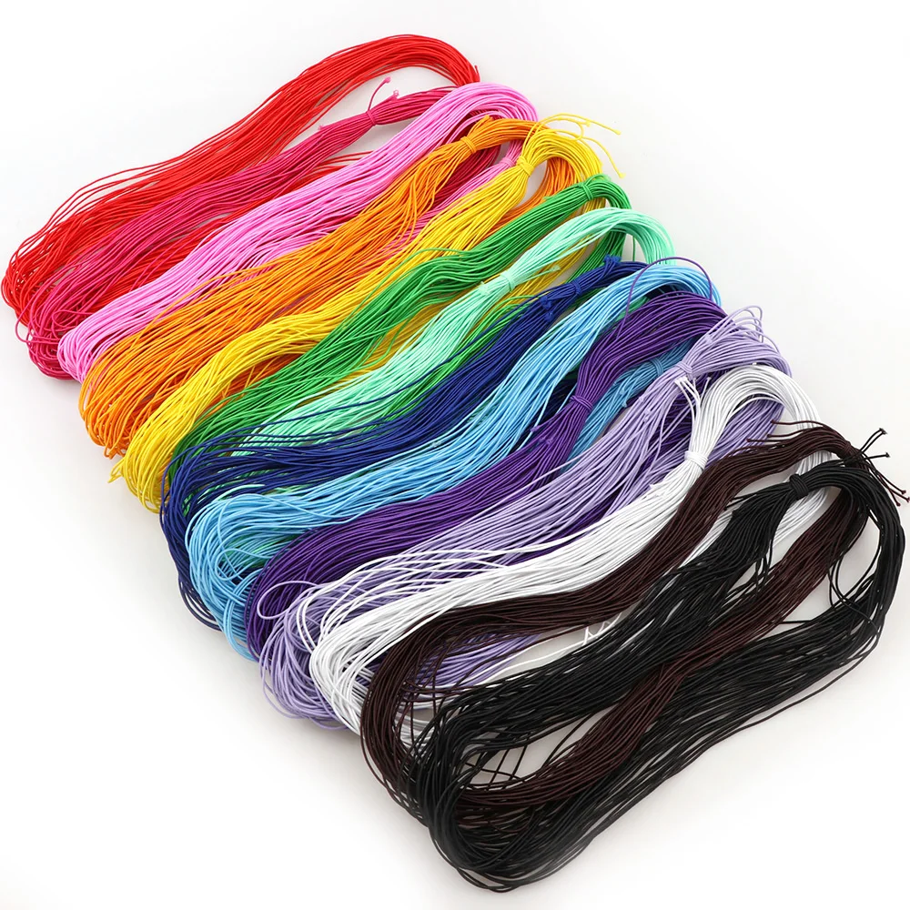 

14Color 1mm Beads Jewelry Core Elastic Rope Stretch Rubber Line Nylon Beading Cord For DIY Bracelet Necklace Jewelry Making