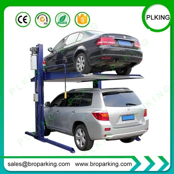 

CE automatic hydraulic 2 Post car parking lift with ramps car park equipment