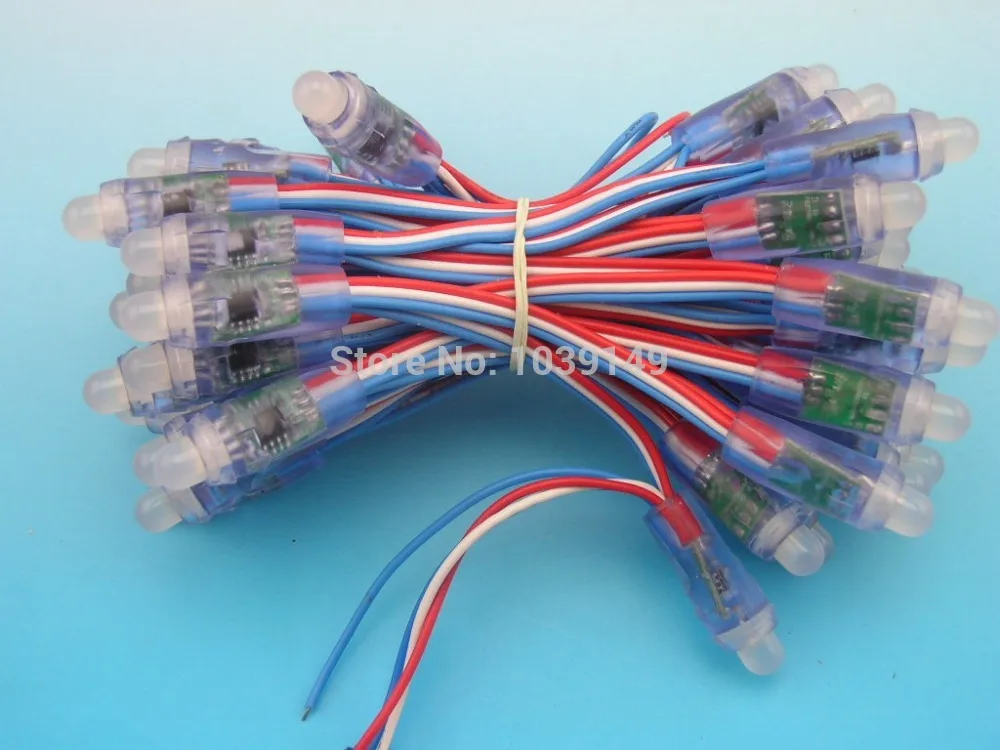 Акция! 12 мм WS2811 Pixel light Module String водонепроницаемый IP66 5 в пост. Тока полный цвет 50 шт.