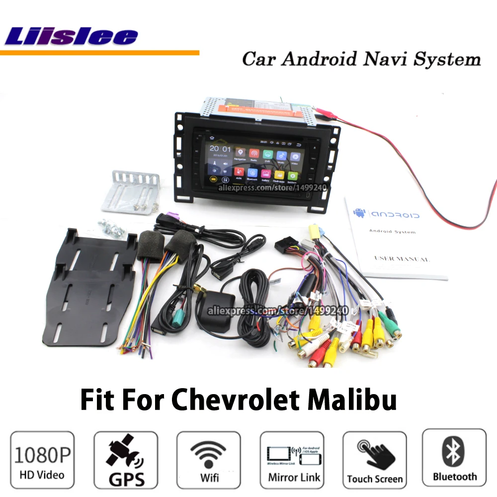 Liislee автомобильный Android 7,1 для Chevrolet Malibu 2004~ 2012 Стерео Радио DVD BT Carplay gps навигационная карта навигационная система Мультимедиа