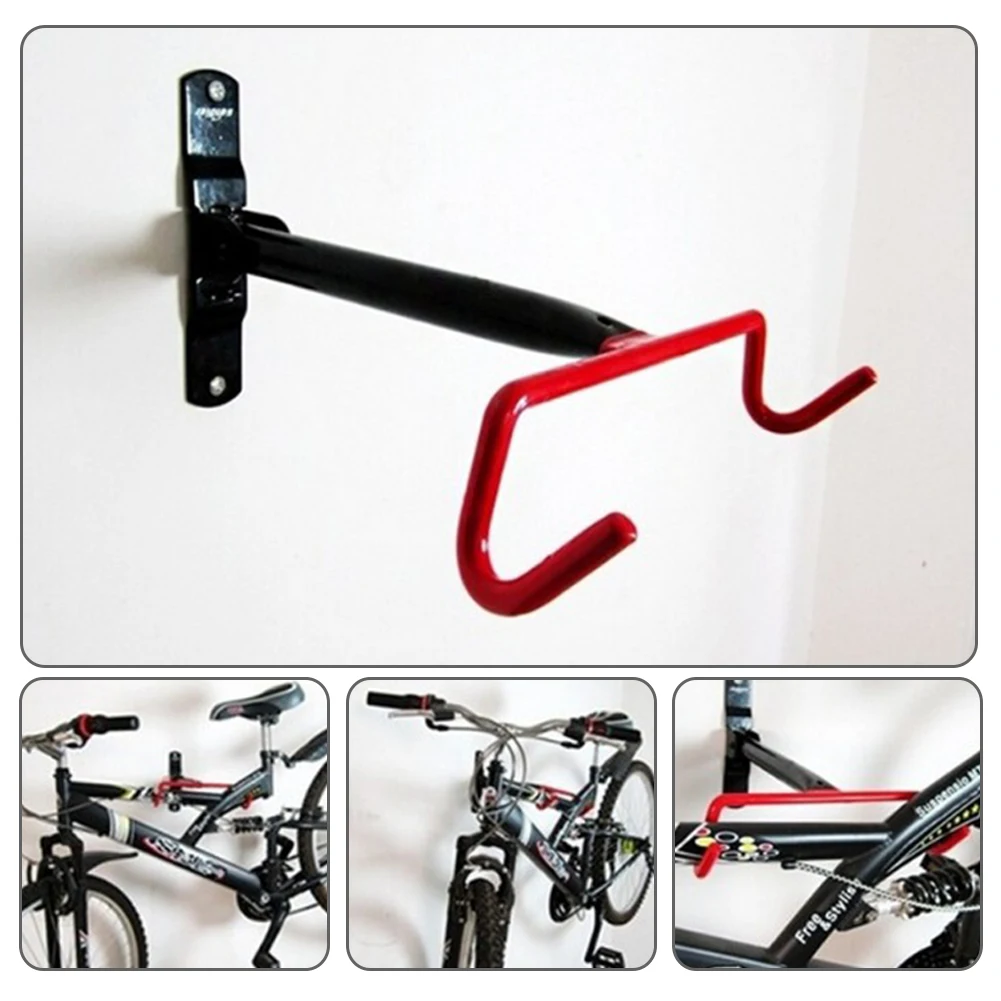 Велосипедная настенная гаражная вешалка MTB велосипедная вешалка для хранения крюк компактный дизайн Твердая стальная стойка для поддержки крюк велосипедная стойка