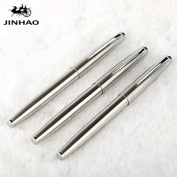 

Jinhao 911 Silver Steel Fountain Pen with 0.38mm Extra Fine Nib Free Shipping