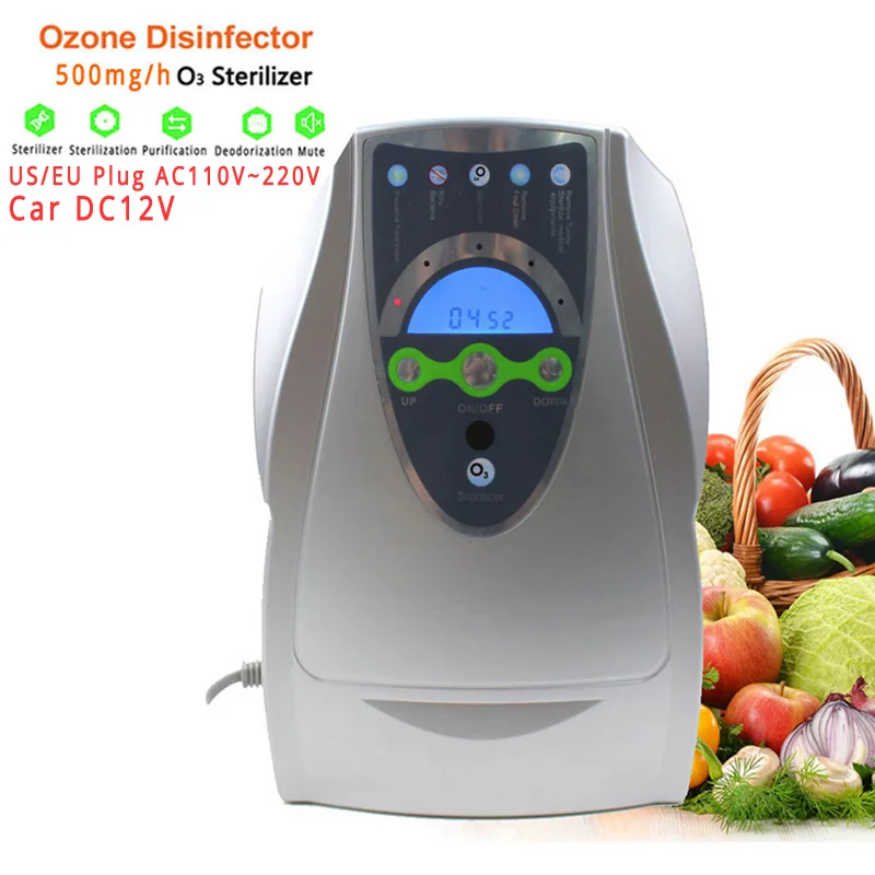 

Portable Ozone Generator 220V Car Ozono Generator12v Air Cleaner for Fruit Vegetables Ozonizer Sterilizer Air Purifier Ozonator