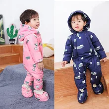 Детские утолщается теплая куртка-пуховик