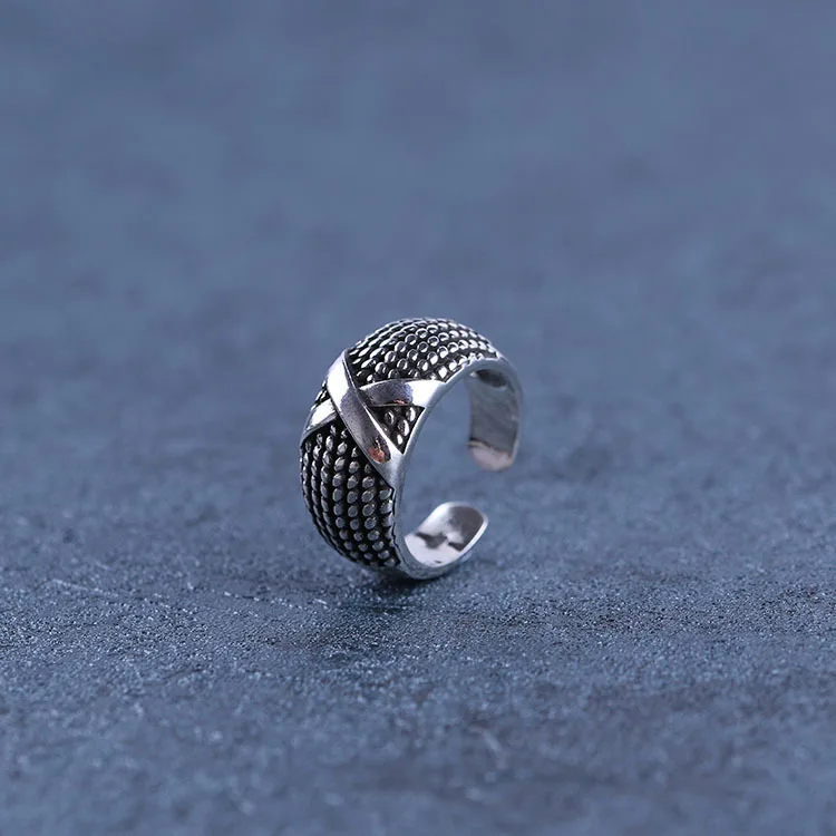 

Punk Vintage 925 Sterling Silver Letter Rings for Women Wedding Ring Fashion sterling-silver-jewelry Anel Anillos