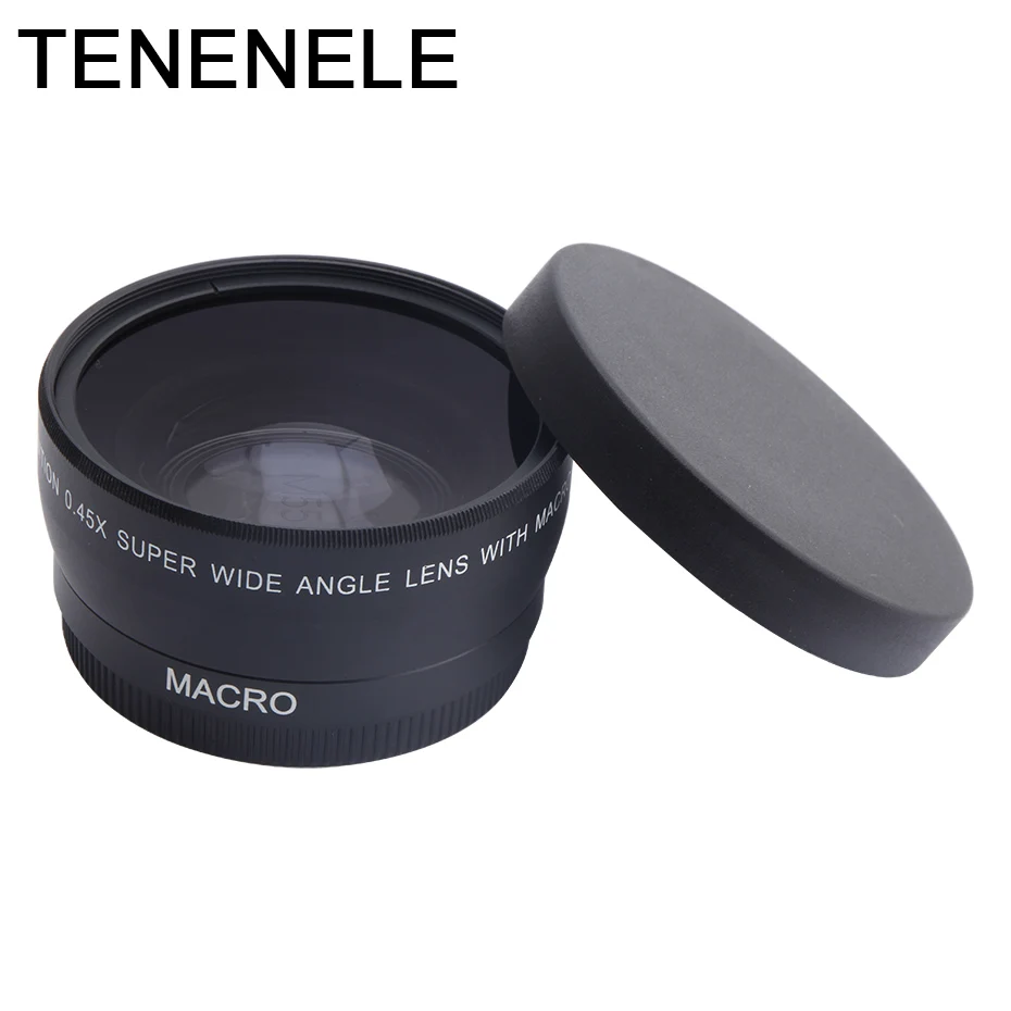 

Camera Lens 0.45X 37mm 43mm 46mm 49mm 52mm Wide Angle Lens Macro Optics Lenses For Canon EOS For Nikon Sony Camera Accessories