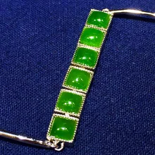 Модные S925 стерлингового серебра кулон, природная яшма Ретро тайский серебряный Для женщин женский браслет