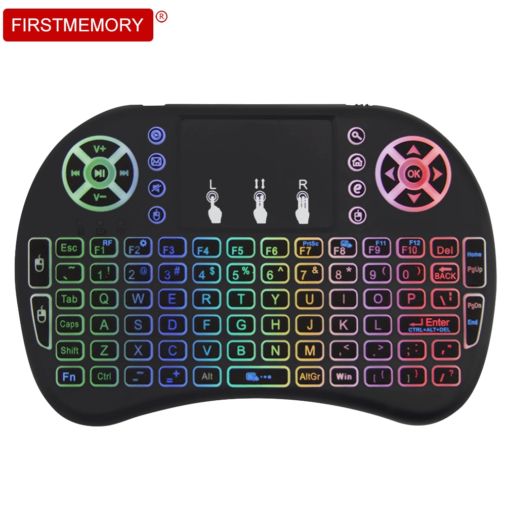 Новая беспроводная клавиатура эргономичная игровая RGB с подсветкой портативная