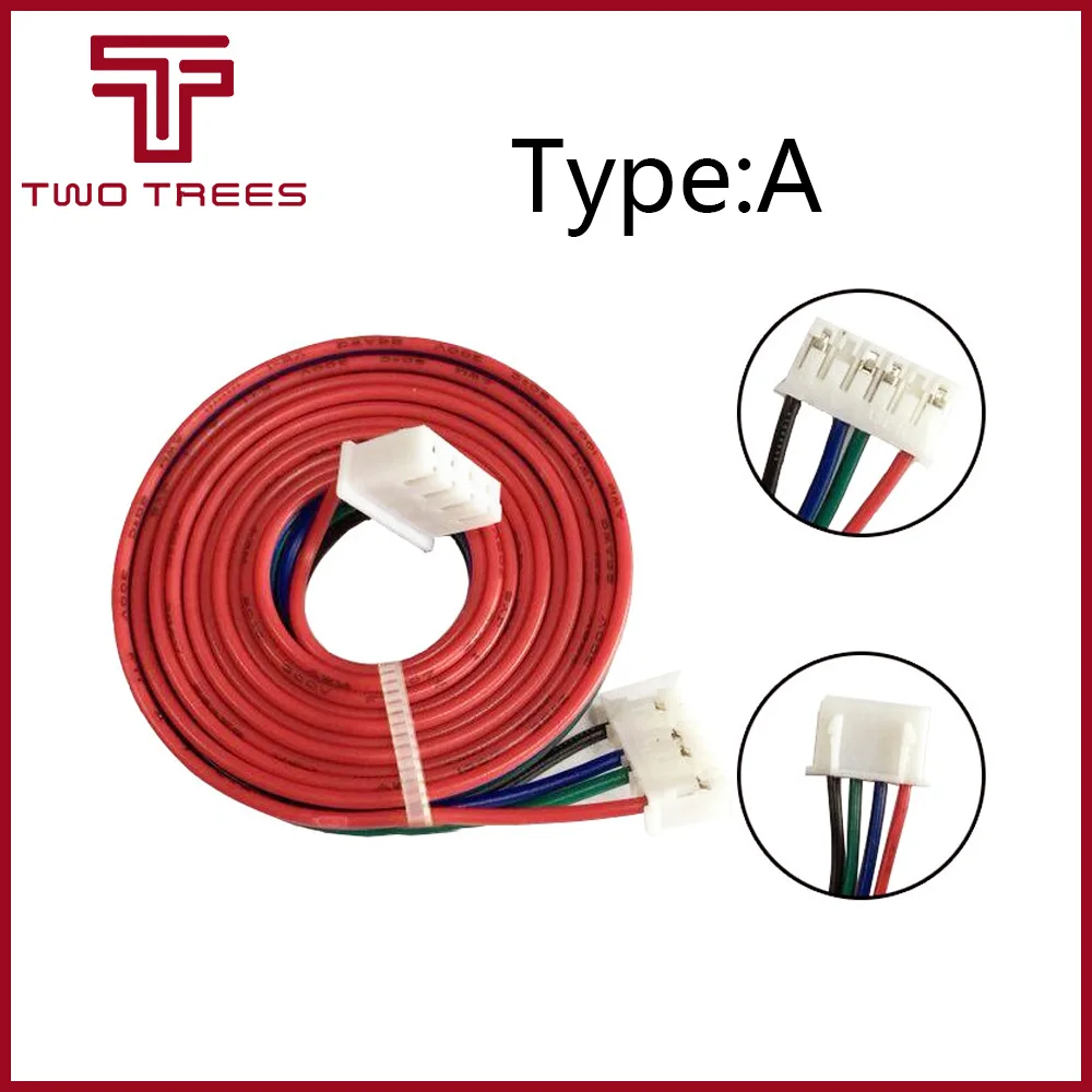 

High quality 5pcs/lot 1M DuPont line two-phase HX2.54 4pin to 6pin Terminal Motor Connector cables for 42 Stepper Motor XH2.54