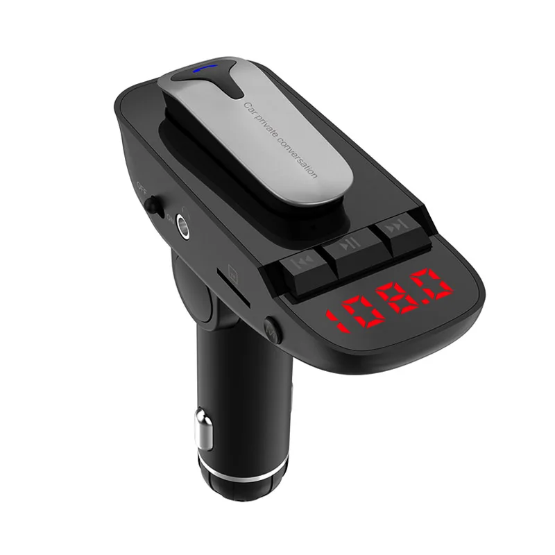 JaJaBor автомобильный комплект Гарнитура fm-передатчик Bluetooth гарнитура AUX аудио Музыка MP3 плеер USB зарядное устройство Поддержка TF карты/U диск воспроизведения