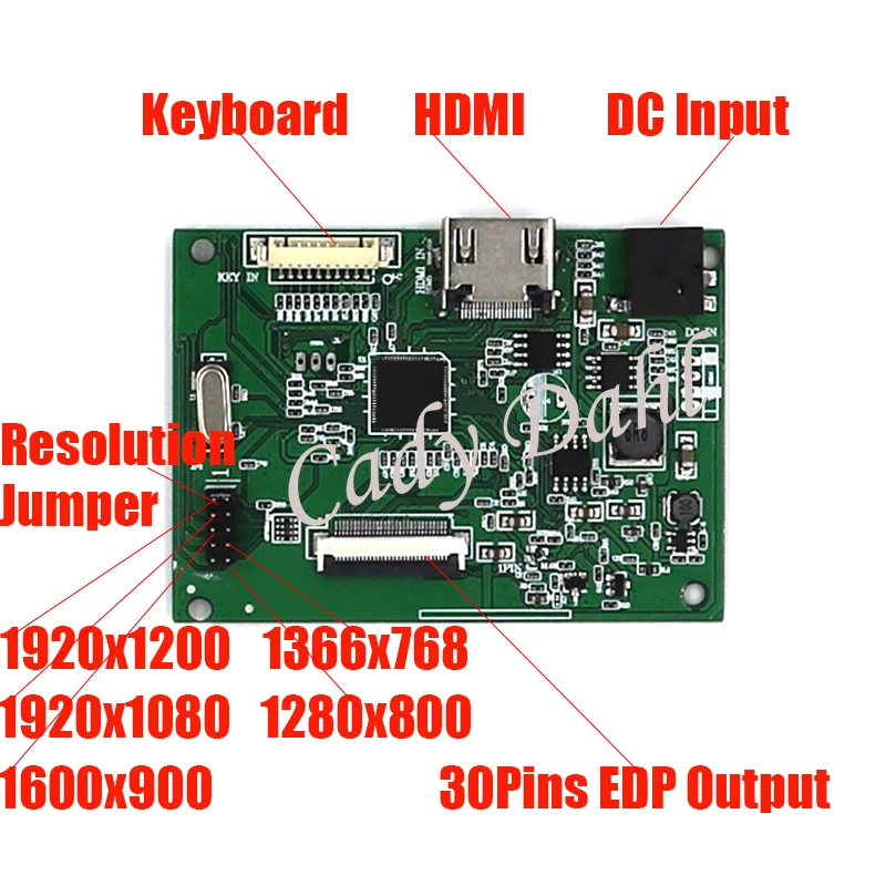 HDMI EDP ЖК контроллер платы модуля монитора для Raspberry Pi PC матрица разрешение 1280x800