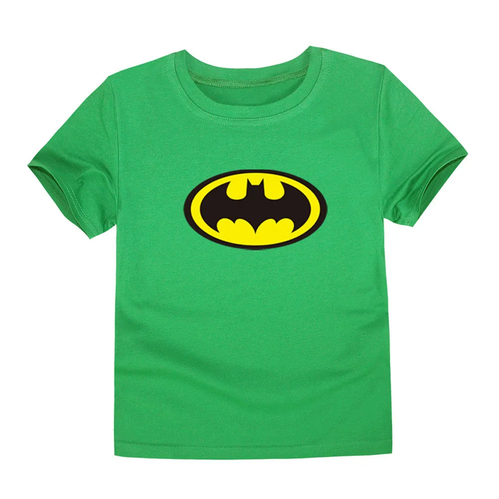 Футболки для мальчиков и девочек; летние футболки с изображением Бэтмена; детская одежда с короткими рукавами; летние топы для малышей; подходит для От 1 до 14 лет - Цвет: TI7