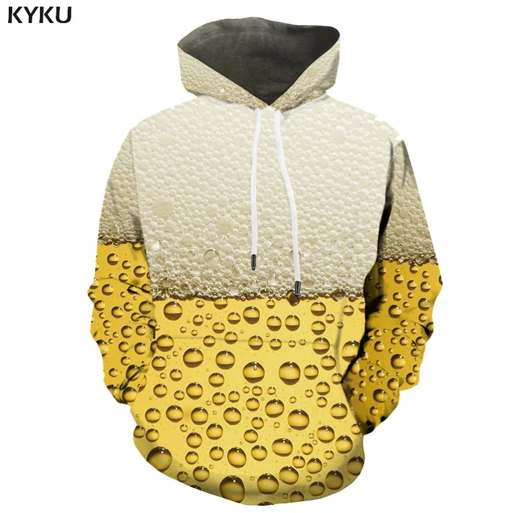 

3d Hoodies Beer Hoodie Men Bubble Hooded Casual Harajuku 3d Printed Food Hoodie Print Sweatshirt Printed Long Sleeve Funny
