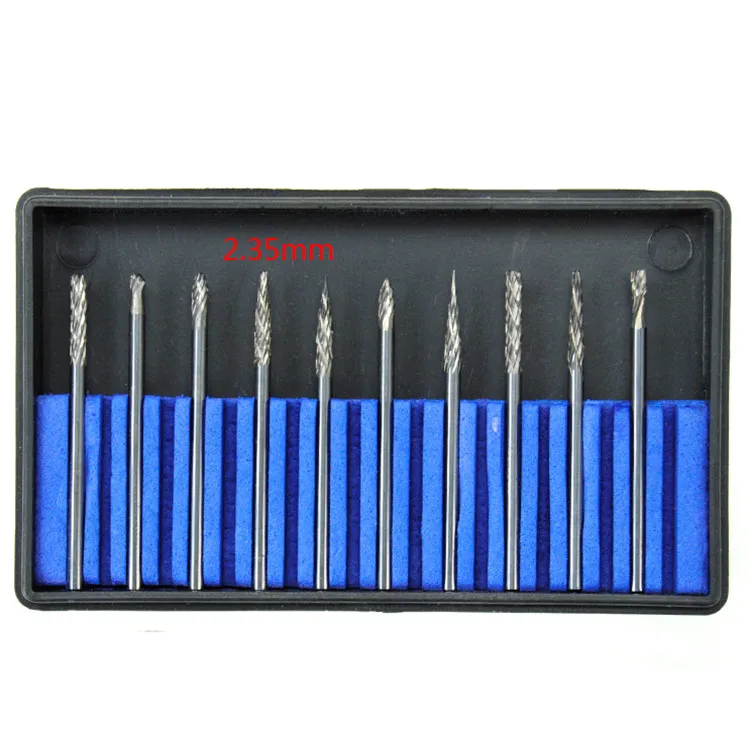 10pcs/set Tungsten Carbide Burs Steel Dental Burs Set Diamond Burs