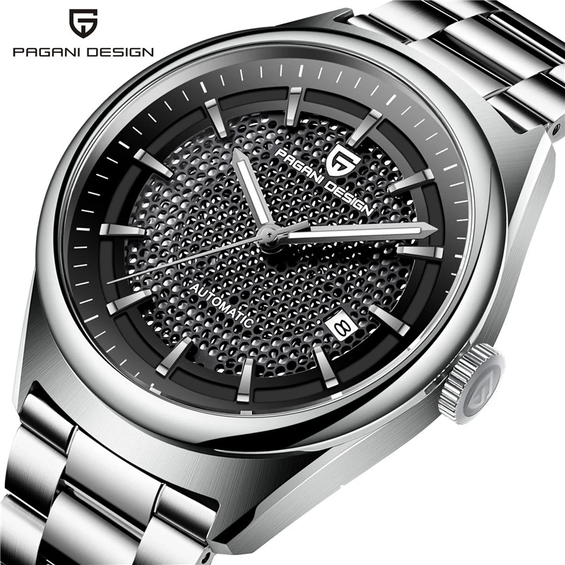 

2019 men's watches PAGANI design Luxury mechanical Watch fashion business stainless steel Automatic Date Clock Relogio Masculino
