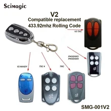 5pcs Wireless V2 Rolling Code Remote Control replacement original V2 remote control SMG-001-V2