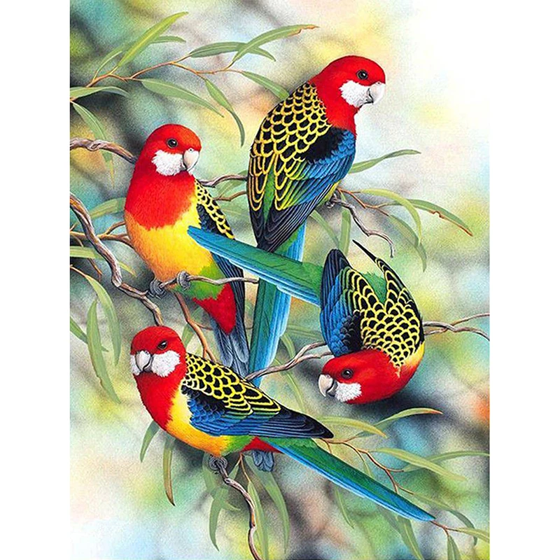 Diamond Lukisan Burung Pohon Diamond Bordir 5d Diy Penuh Mosaik Diamond Diamond Cat Daimond Lukisan Berlian Lukisan Cross Stitch Aliexpress