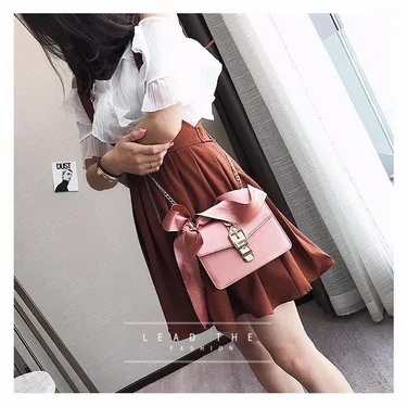 Taschen Ems Oder Damen green Stücke Mode Frauen rosa Durch Black Haspe Dhl Luxus Einfarbig Flap brown Messenger Bowknot Bags Bag Ketten 20 5TwOEqOg