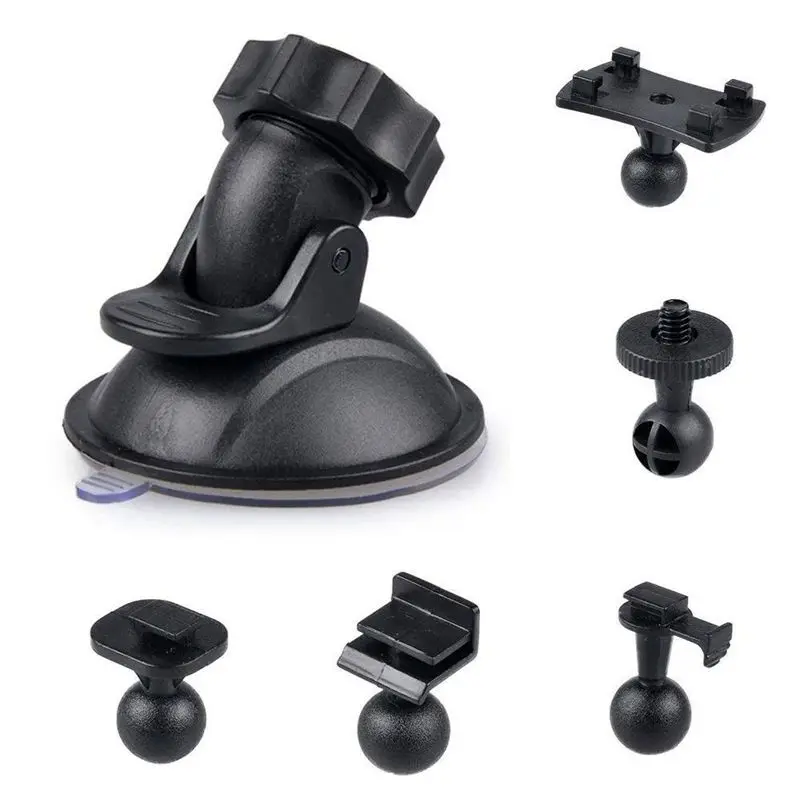 

Car Suction Cup for Dash Cam Holder Vehicle Video Recorder on Windshield and DashBoard Mount with 5 Types Adapter 360 Degree A