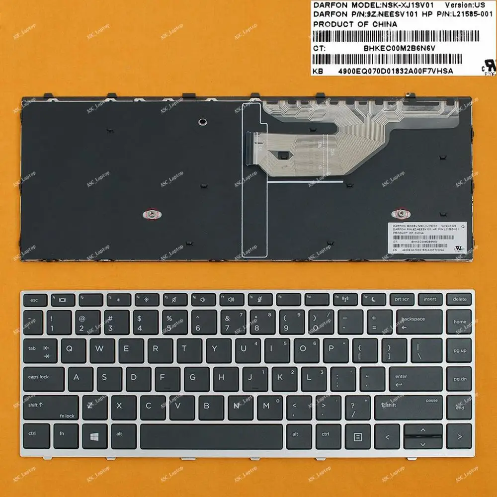 US HP Probook 430 G5 440 G5 445 G5 Silver FRAME BLACK WIN8