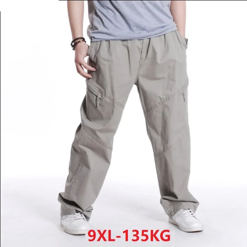

Men casual big size cargo pants plus size 6XL 7XL 8XL 9XL military pants winter autumn out door large pocket Straight trousers
