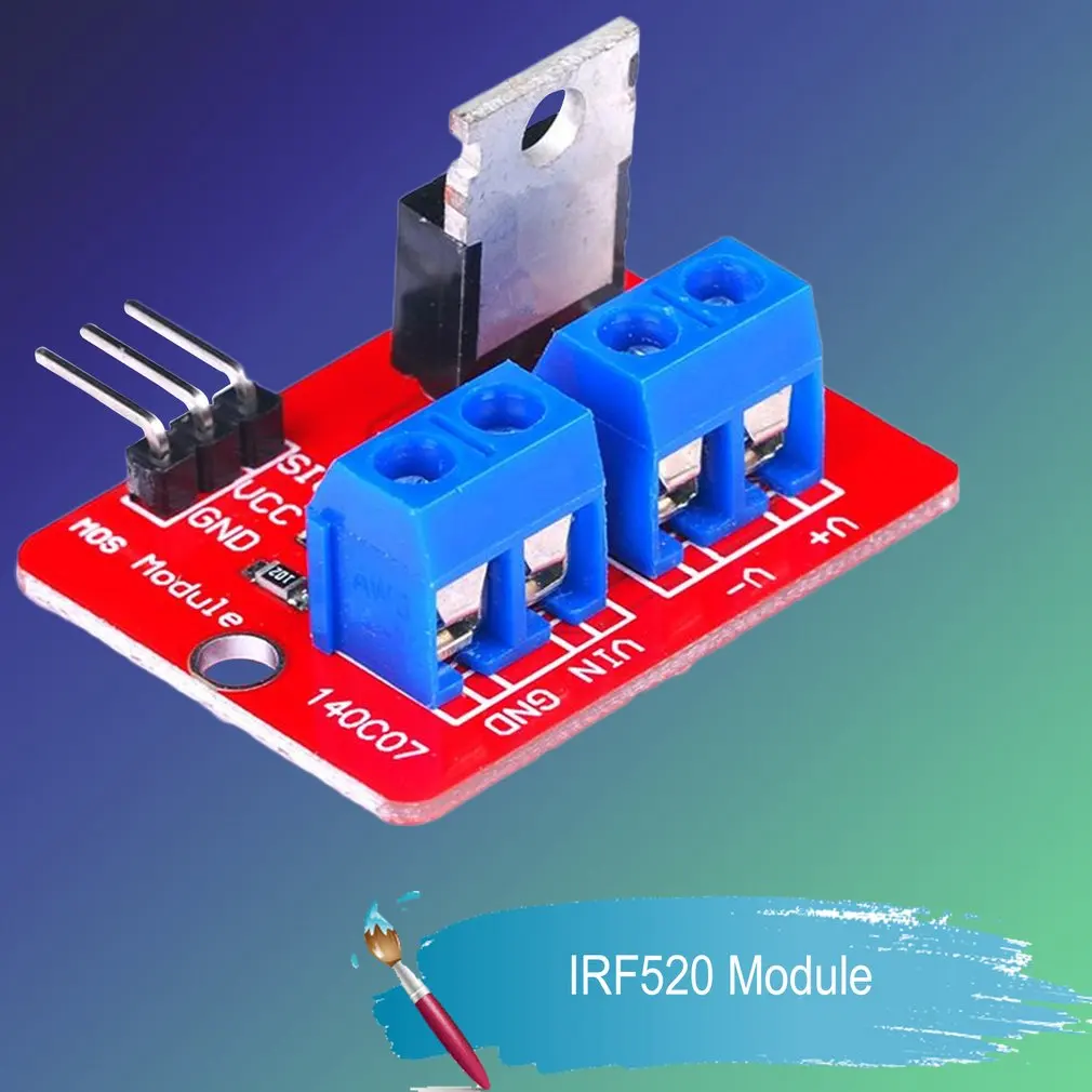 0-24 в топ Mosfet Кнопка IRF520 драйвер MOS плата модуля для Arduino MCU ARM Raspberry Pi электронный DIY инструмент затемнения светодиодный