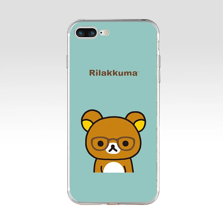 85AQ Забавный милый мультфильм Rilakkuma Мягкий ТПУ силиконовый чехол для Apple iPhone 6 6s 7 8 plus чехол - Цвет: 11