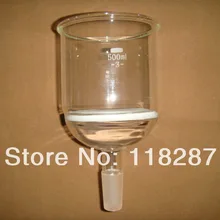 500 мл, 24/40, лабораторная Воронка Buchner, 3# грубого фильтра, воронка, лабораторная стеклянная посуда, лабораторная воронка, фильтрующая воронка