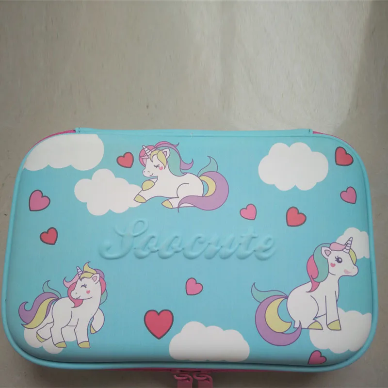 

Kawaii Cute Unicorn School Pencil Case EVA Waterproof Penal Pencilcase Large Boys Girls Pen Bag Box Stationery Pouch Supplies